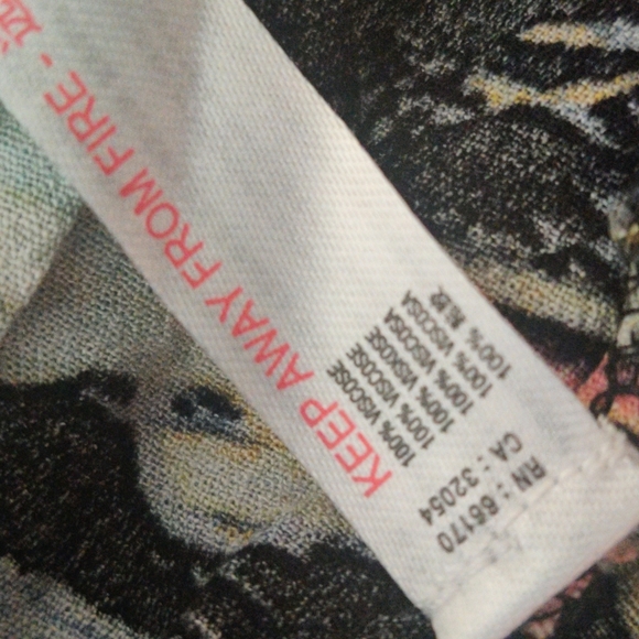 Free People Blue Lagoon Tropical Drawstring Lounge Pant size Medium - Picture 4 of 4